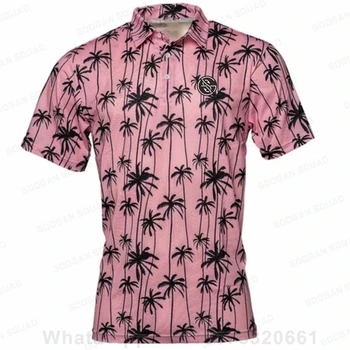Летняя мужская модная и повседневная рубашка поло с коротким рукавом, футболка для тренировок, поло для гольфа