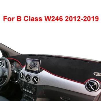 Для Mercedes Benz B Class W246 B180 B200 B220 2012-2019 Светонепроницаемый Коврик для приборной панели Автомобиля, Фланелевый Нескользящий Солнцезащитный Козырек, Коврик для Ковра