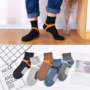 Мужские компрессионные носки Из мериносовой шерсти, Черные Хлопчатобумажные носки Herren Socken, Баскетбольные спортивные компрессионные носки для мужчин
