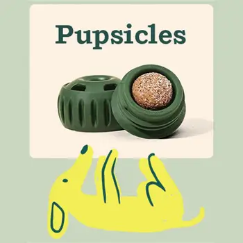 Новые Игрушки для собак Woof Pupsicle Многоразового использования, Легко Моющийся Мяч Из натурального Каучука, Долговечные Простые Силиконовые формы, Товары для домашних животных