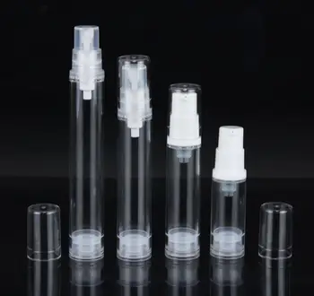 5 МЛ прозрачная пластиковая безвоздушная бутылка лосьон/эмульсия/сыворотка/образец теста/жидкость для глаз/тонер-распылитель эссенция для ухода за кожей косметическая упаковка