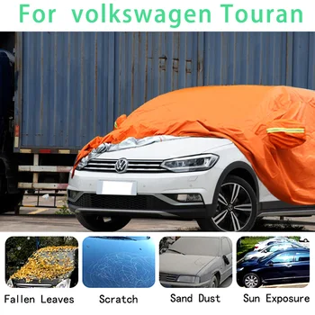 Для Volkswagen Touran, водонепроницаемые автомобильные чехлы, супер защита от солнца, пыли, дождя, автомобиля, защита от града, автозащита