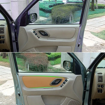 Интерьер автомобиля из микрофибры, 2 шт., наклейка на панель передней двери, накладка для Ford Escape 2001 2002 2003 2004 2005 2006 2007