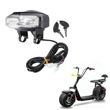 60V Angel Eyes ЖК-дисплей Скорости света, Аккумуляторный рожок, прожектор, клавиша переключения фар Для Электрического скутера Citycoco